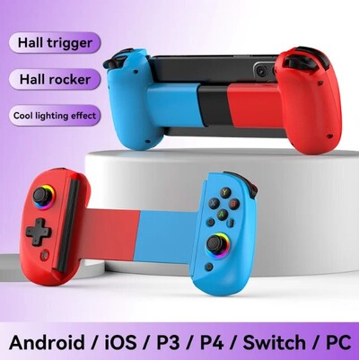 D8 Teleszkópos Gamepad Controller Joystick Turbo 6-tengelyes Gyro Vibration Wireles Bluetooth 5.2 Android IOS PS3 PS4 Switch IPad