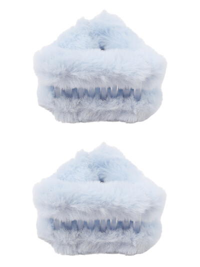 2db Szőrös háromszög hajtűk cukorka színes macskafülek kaparó klipek lányos őszi téli frufru kis hajtűk édes haj kiegészítők