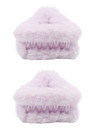 2db Szőrös háromszög hajtűk cukorka színes macskafülek kaparó klipek lányos őszi téli frufru kis hajtűk édes haj kiegészítők