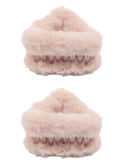 2db Szőrös háromszög hajtűk cukorka színes macskafülek kaparó klipek lányos őszi téli frufru kis hajtűk édes haj kiegészítők