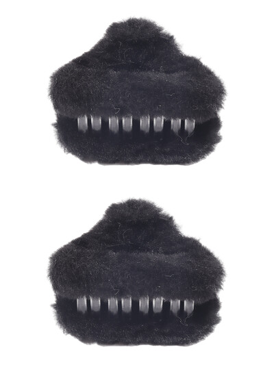 2db Szőrös háromszög hajtűk cukorka színes macskafülek kaparó klipek lányos őszi téli frufru kis hajtűk édes haj kiegészítők