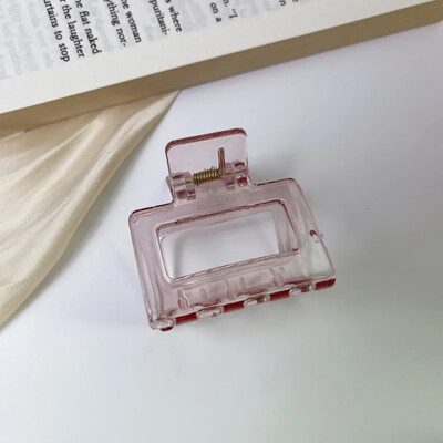 Malé štvorcové vlasové pazúry, farebné elegantné akrylové sponky do vlasov, sponka s krabím vzorom, vlasové sponky, pokrývky hlavy pre ženy a dievčatá.