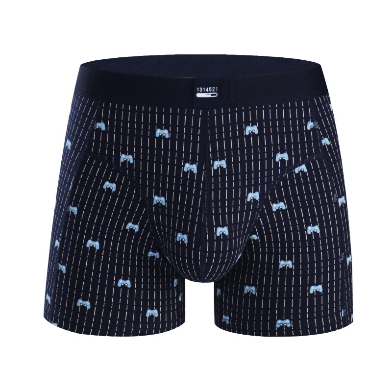 Sport, kopásálló férfi boxernadrág fésült pamut felsővel, férfi fehérneművel és boxerrel, eladásra készen