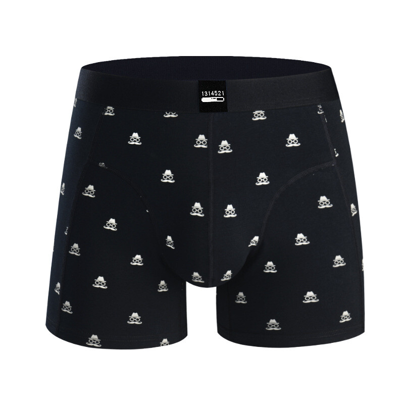 Sport, kopásálló férfi boxernadrág fésült pamut felsővel, férfi fehérneművel és boxerrel, eladásra készen