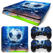 Autocolant de piele de fotbal Autocolante de vinil colorate de vânzare la cald pentru consola PS4 Slim