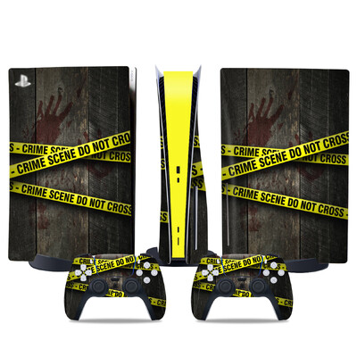 Αυτοκόλλητο δέρματος για PS5 Προστατευτικό αυτοκόλλητο αυτοκόλλητου δίσκου για PS5 Περιτύλιγμα κάλυμμα με αυτοκόλλητα δίσκου βινυλίου για αξεσουάρ παιχνιδιών ελεγκτή PS5