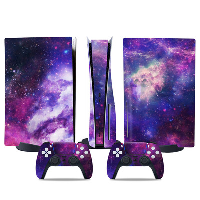 Αυτοκόλλητο δέρματος για PS5 Προστατευτικό αυτοκόλλητο αυτοκόλλητου δίσκου για PS5 Περιτύλιγμα κάλυμμα με αυτοκόλλητα δίσκου βινυλίου για αξεσουάρ παιχνιδιών ελεγκτή PS5