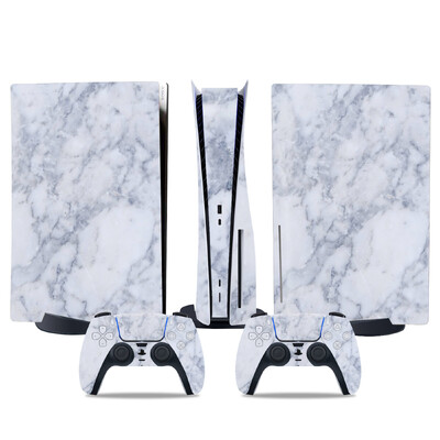 Αυτοκόλλητο δέρματος για PS5 Προστατευτικό αυτοκόλλητο αυτοκόλλητου δίσκου για PS5 Περιτύλιγμα κάλυμμα με αυτοκόλλητα δίσκου βινυλίου για αξεσουάρ παιχνιδιών ελεγκτή PS5