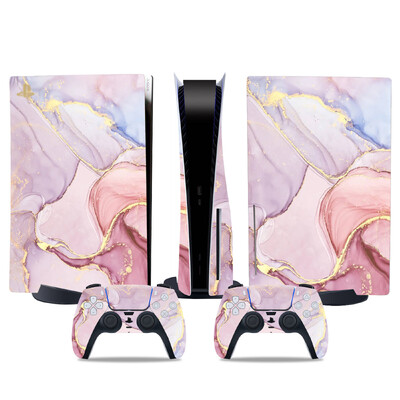 Αυτοκόλλητο δέρματος για PS5 Προστατευτικό αυτοκόλλητο αυτοκόλλητου δίσκου για PS5 Περιτύλιγμα κάλυμμα με αυτοκόλλητα δίσκου βινυλίου για αξεσουάρ παιχνιδιών ελεγκτή PS5