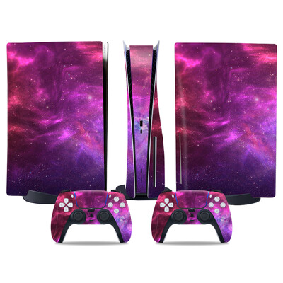 Αυτοκόλλητο δέρματος για PS5 Προστατευτικό αυτοκόλλητο αυτοκόλλητου δίσκου για PS5 Περιτύλιγμα κάλυμμα με αυτοκόλλητα δίσκου βινυλίου για αξεσουάρ παιχνιδιών ελεγκτή PS5