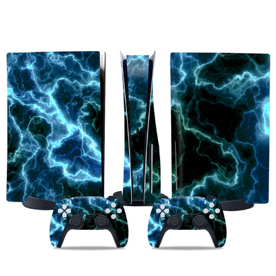 Αυτοκόλλητο δέρματος για PS5 Προστατευτικό αυτοκόλλητο αυτοκόλλητου δίσκου για PS5 Περιτύλιγμα κάλυμμα με αυτοκόλλητα δίσκου βινυλίου για αξεσουάρ παιχνιδιών ελεγκτή PS5