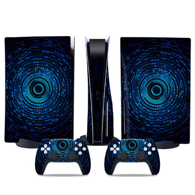 Αυτοκόλλητο δέρματος για PS5 Προστατευτικό αυτοκόλλητο αυτοκόλλητου δίσκου για PS5 Περιτύλιγμα κάλυμμα με αυτοκόλλητα δίσκου βινυλίου για αξεσουάρ παιχνιδιών ελεγκτή PS5