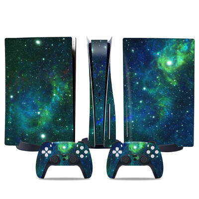 Αυτοκόλλητο δέρματος για PS5 Προστατευτικό αυτοκόλλητο αυτοκόλλητου δίσκου για PS5 Περιτύλιγμα κάλυμμα με αυτοκόλλητα δίσκου βινυλίου για αξεσουάρ παιχνιδιών ελεγκτή PS5