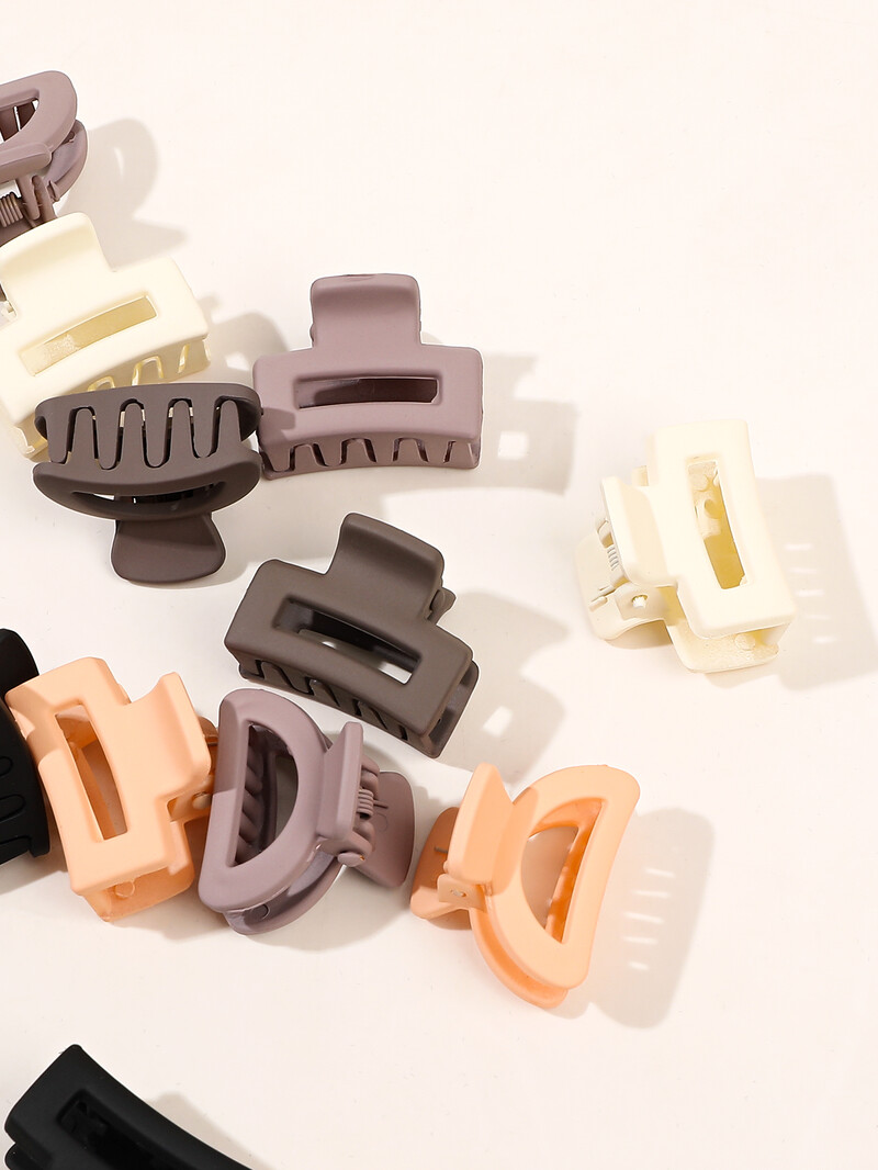 Mini plaukų segtukai mergaitėms ir moterims, 20 vnt. maži plaukų segtukai, spaustukai, neslystantys mažyčiai plastikiniai žandikaulio segtukai (įvairių spalvų)