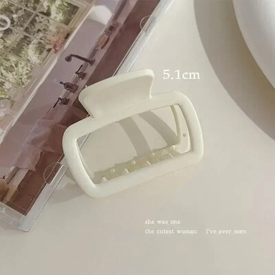 Malé sponky do vlasov, dámske a dievčenské, 5,2 cm, štvorcové, vysoké, sponky do copu, kórejské, jednoduché, matné, protišmykové, vlasové doplnky
