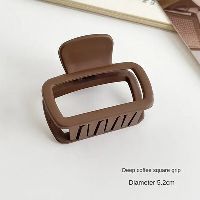 Malé sponky do vlasov, dámske a dievčenské, 5,2 cm, štvorcové, vysoké, sponky do copu, kórejské, jednoduché, matné, protišmykové, vlasové doplnky