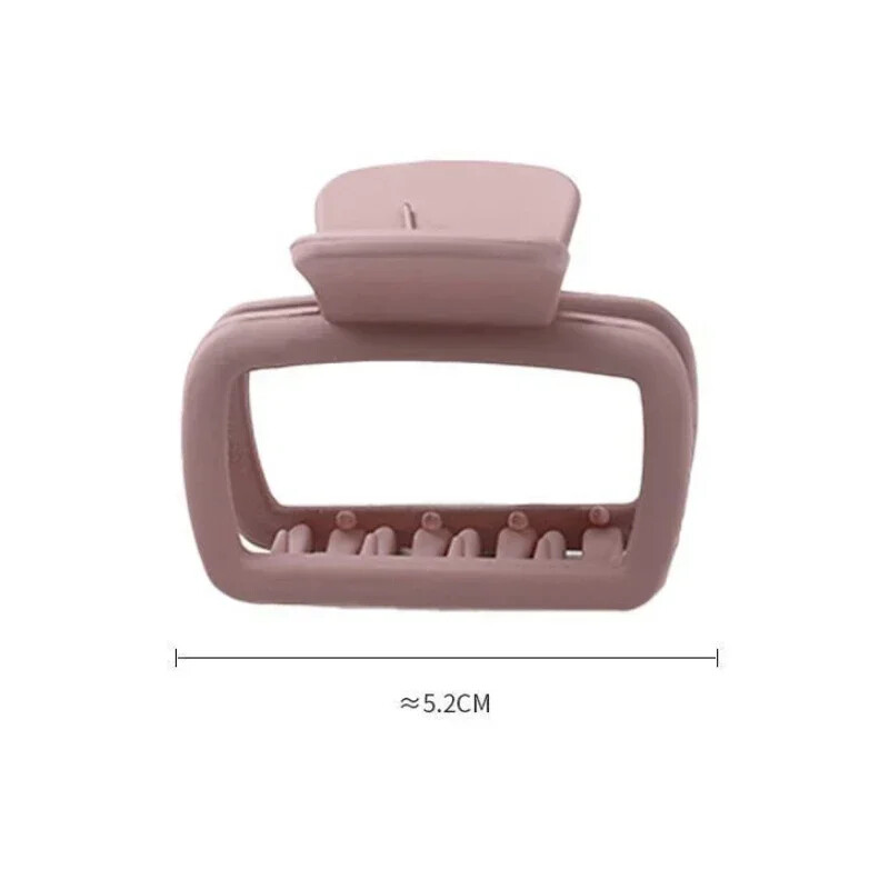 Malé sponky do vlasov, dámske a dievčenské, 5,2 cm, štvorcové, vysoké, sponky do copu, kórejské, jednoduché, matné, protišmykové, vlasové doplnky