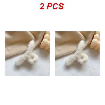 Téli plüss hajkörmös elegáns akril hajtűk műszőrme hajcsipesz Barrette rák fejfedő női lányoknak hajkiegészítők