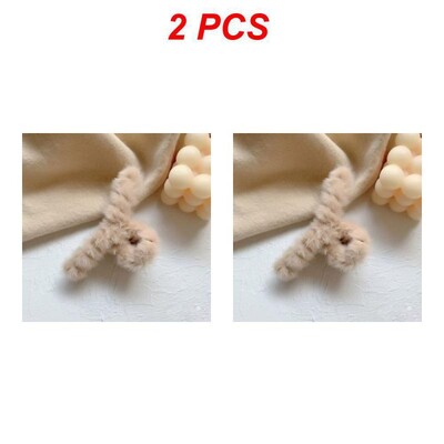 Téli plüss hajkörmös elegáns akril hajtűk műszőrme hajcsipesz Barrette rák fejfedő női lányoknak hajkiegészítők