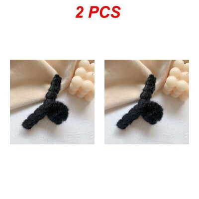Téli plüss hajkörmös elegáns akril hajtűk műszőrme hajcsipesz Barrette rák fejfedő női lányoknak hajkiegészítők