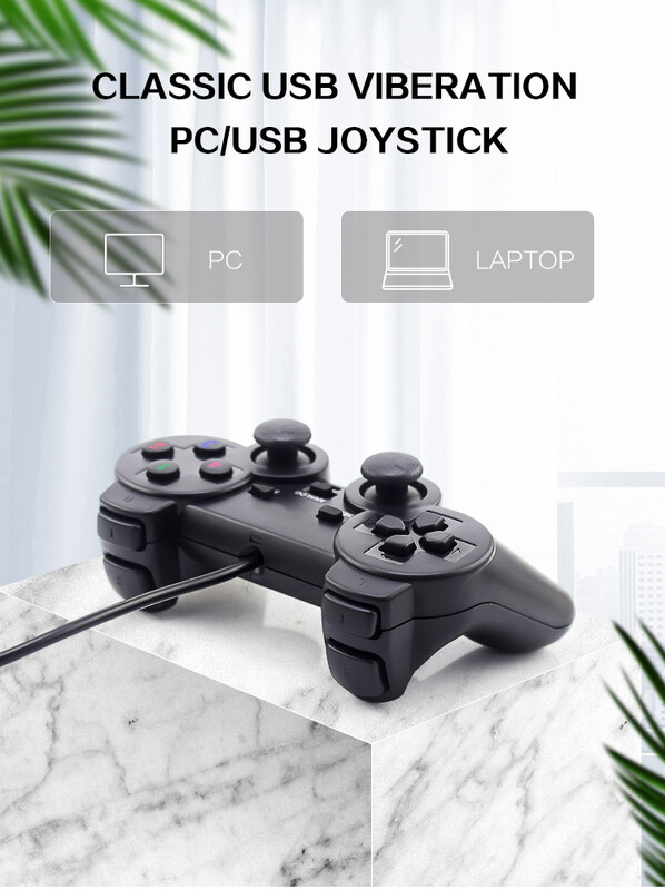 Data Frog Wired Gamepad για χειριστήριο PS2 για PS2 Joystick για Playstation 2 Vibration Shock Joypad Ενσύρματο χειριστήριο USB για υπολογιστή