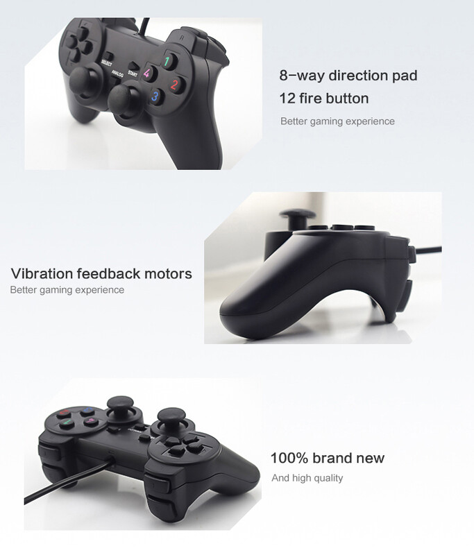 Data Frog Wired Gamepad για χειριστήριο PS2 για PS2 Joystick για Playstation 2 Vibration Shock Joypad Ενσύρματο χειριστήριο USB για υπολογιστή