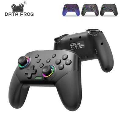 Bezdrôtový ovládač DATA FROG pre konzolu Nintendo Switch OLED/Lite Pro Gamepad s programovateľnou funkciou Turbo a batériou 1000 mAh