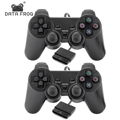 DATA FROG Žičani Plug and Play Gamepad za PS2 Joystick Controller s dvostrukom vibracijom za Sony Playstation2 Console Dodaci