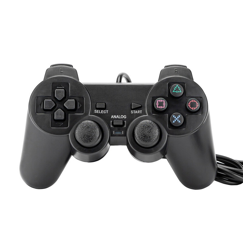 DATA FROG Žičani Plug and Play Gamepad za PS2 Joystick Controller s dvostrukom vibracijom za Sony Playstation2 Console Dodaci