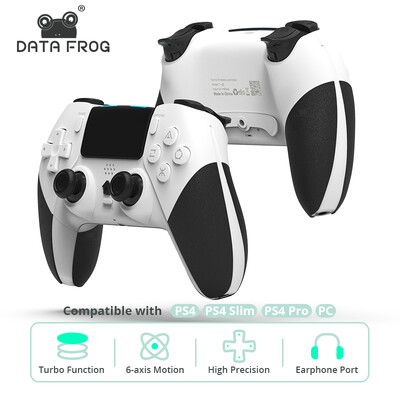 DATA FROG vezeték nélküli Bluetooth-kompatibilis vezérlő PS4 Gamepadhoz PC-hez Joystick PS4/PS4 Pro/PS4 Slim Game Console 2023-hoz