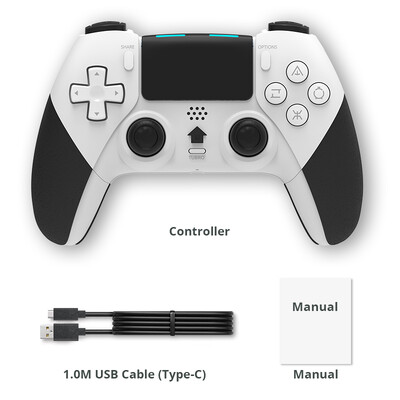 DATA FROG Controler wireless compatibil Bluetooth pentru gamepad PS4 pentru PC Joystick pentru PS4/PS4 Pro/PS4 Slim Game Console 2023