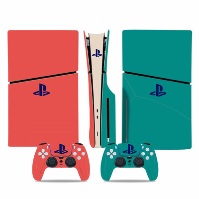 Színes dizájn Új PS5 Slim Disc Skin matrica védő matrica fedél konzolvezérlőhöz PS5 Slim lemez matrica vinyl