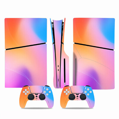 Színes dizájn Új PS5 Slim Disc Skin matrica védő matrica fedél konzolvezérlőhöz PS5 Slim lemez matrica vinyl