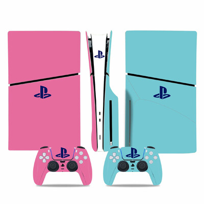 Színes dizájn Új PS5 Slim Disc Skin matrica védő matrica fedél konzolvezérlőhöz PS5 Slim lemez matrica vinyl