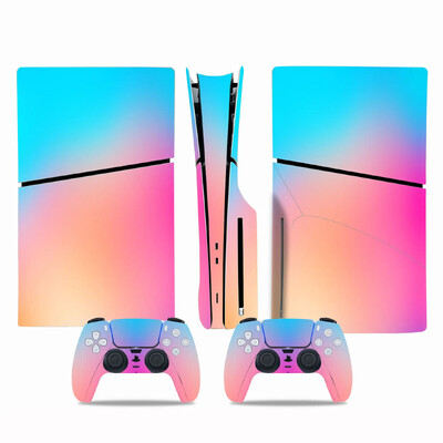 Színes dizájn Új PS5 Slim Disc Skin matrica védő matrica fedél konzolvezérlőhöz PS5 Slim lemez matrica vinyl
