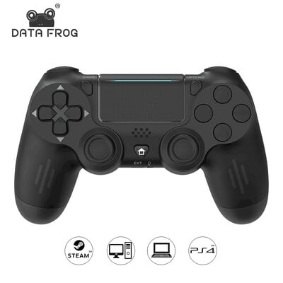 DATA FROG Безжичен Bluetooth-съвместим контролер за PS4 игрова конзола вибрационен геймпад за PS4 Slim/Pro игрови джойстици за компютър