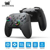2024 Nou Data Frog Comutator Bluetooth fără fir Controler de joc Lumină Rgb Carcasă de lumină care curge, potrivit Nintendo Switch Switch Lite