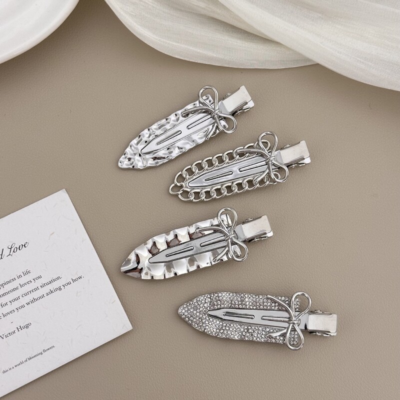 Ezüst színű varrat nélküli hajtűk Professzionális formázás Fodrászat Smink Eszközök Hajkapcsok Női Lányoknak Hajcsavarok Fejfedők