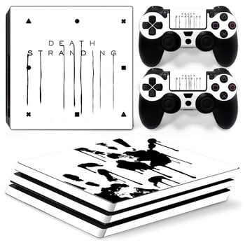 GAMEGENIXX Skin Sticker Death Protective Vinyl Wrap Cover Пълен комплект за конзола PS4 Pro и 2 контролера