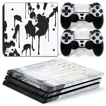 GAMEGENIXX Skin Sticker Death Protective Vinyl Wrap Cover Пълен комплект за конзола PS4 Pro и 2 контролера