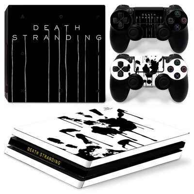 GAMEGENIXX Skin Sticker Death Protective Vinyl Wrap Cover Set complet pentru consola PS4 Pro și 2 controlere