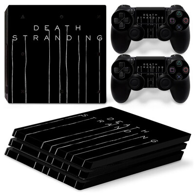 GAMEGENIXX Skin Sticker Death Protective Vinyl Wrap Cover Set complet pentru consola PS4 Pro și 2 controlere