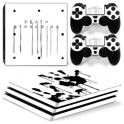 GAMEGENIXX Skin Sticker Death Protective Vinyl Wrap Cover Set complet pentru consola PS4 Pro și 2 controlere