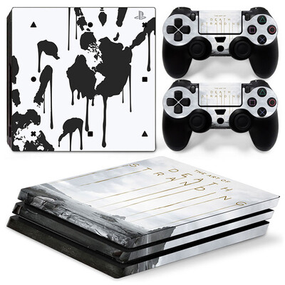 GAMEGENIXX Skin Sticker Death Protective Vinyl Wrap Cover Set complet pentru consola PS4 Pro și 2 controlere