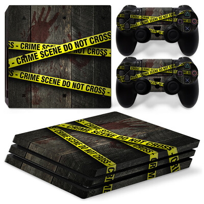 GAMEGENIXX Skin Sticker Death Protective Vinyl Wrap Cover Set complet pentru consola PS4 Pro și 2 controlere