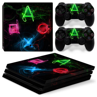 GAMEGENIXX Skin Sticker Death Protective Vinyl Wrap Cover Set complet pentru consola PS4 Pro și 2 controlere