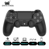 Herný ovládač DATA FROG kompatibilný s Bluetooth pre PS4/Slim/Pro, bezdrôtový gamepad pre PC, duálny vibračný joystick pre iOS/Android