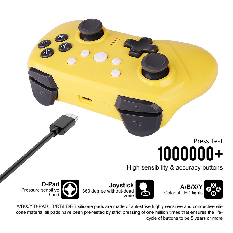 Controller Data Frog pentru Nintendo Switch Compatibil-Bluetooth GamePad pentru Switch Oled/Lite Joystick pentru PC Control fără fir