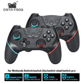 Controller wireless Data Frog compatibil-Nintendo Switch reglabil Turbo cu controler de vibrații pe 6 axe pentru consola Ns Lite