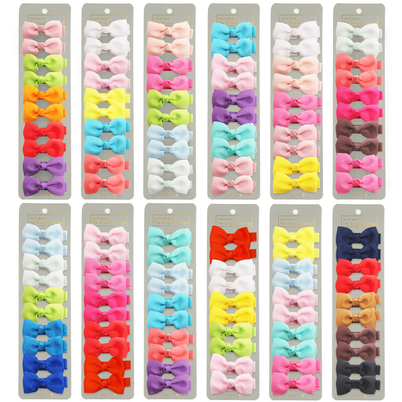10/20 db Boutique apró baba masni Grosgrain 2" haj masni csúszásmentes, teljesen bélelt aligátor klipek kislányoknak, tipegőknek